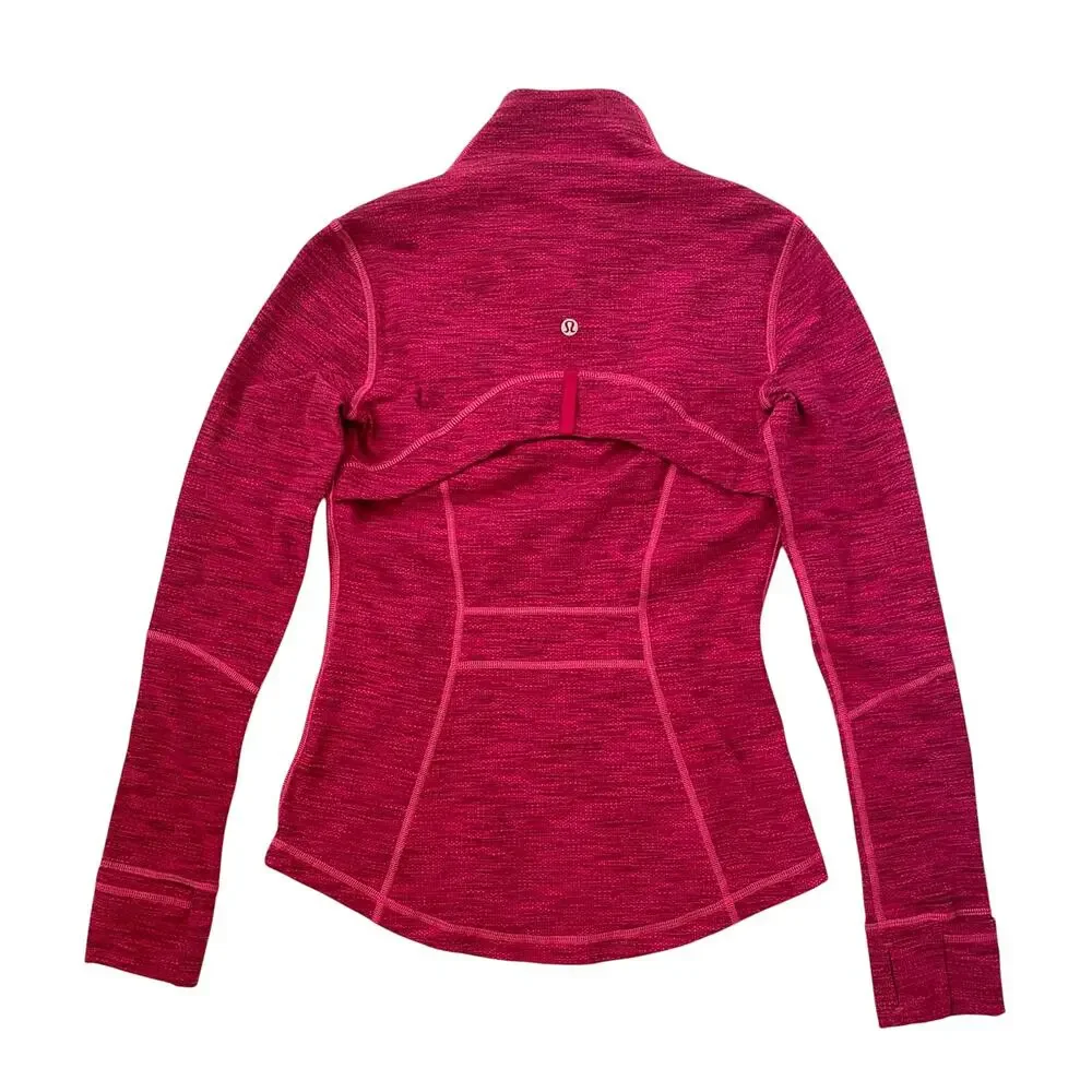 Lululemon Define Jacket - Diamond Jacquard Berry Rumble Jeweled Magenta - Size 4